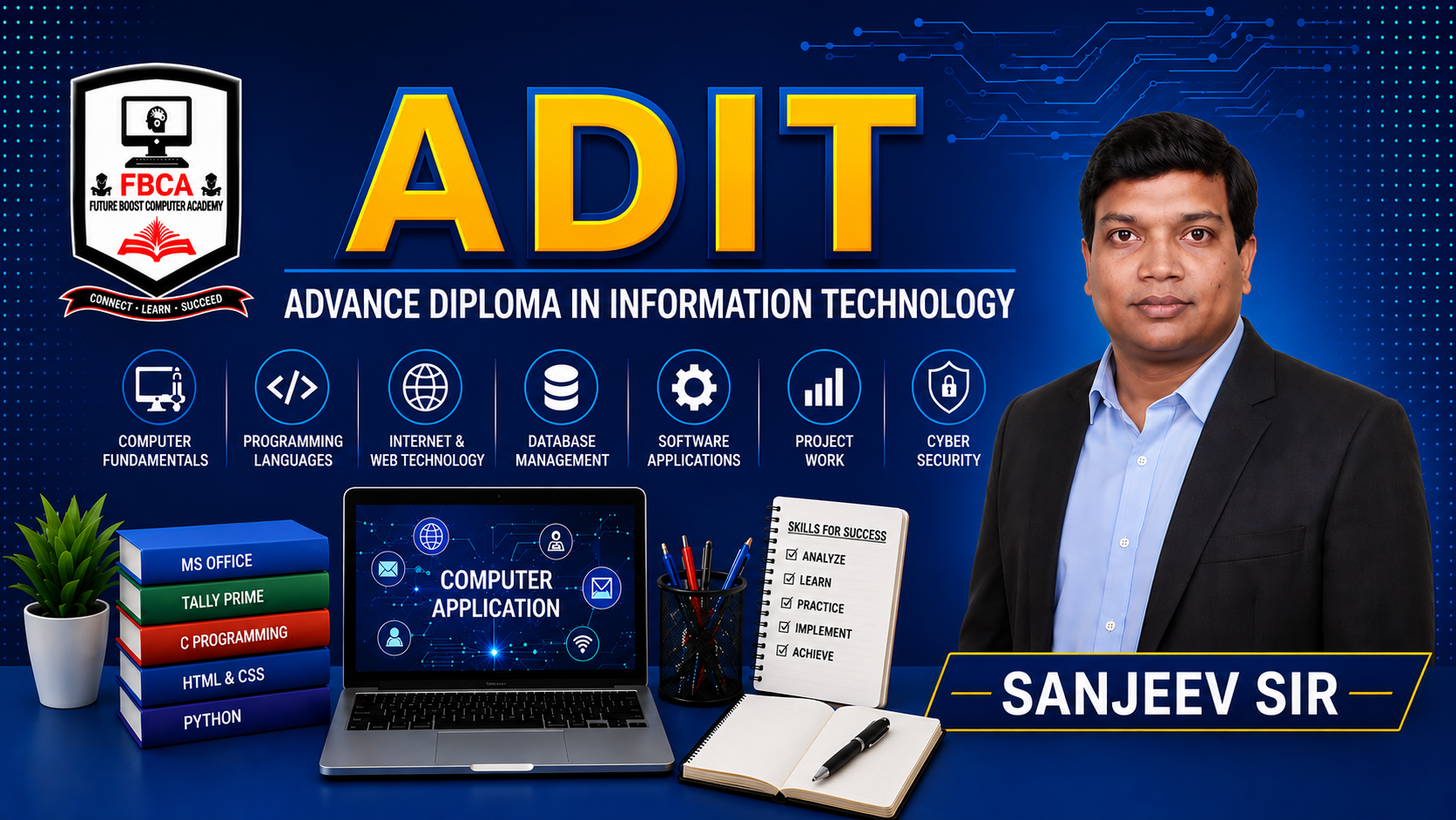 ADVANCE DIPLOMA IN INFORMATION TECHNOLOGY        (Duration - 15 Months)